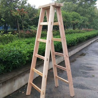 【又見家居】【多種規格】加厚人字梯梯形伸縮木架閣樓巨厚人字梯子多功能家用人字梯子雙側
