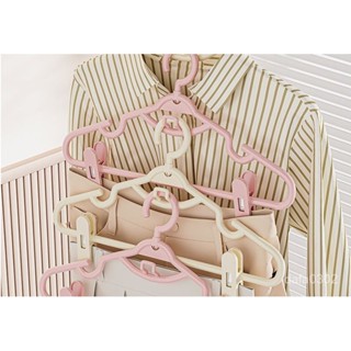 【居家生活用品】衣架家用無痕防滑夾子晾衣褲多功能衣撐漢服套裝jk裙馬麵裙掛衣架
