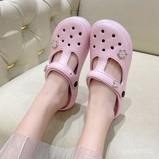桃園出貨🔥【店鋪熱銷】洞洞鞋女2025夏季新款沙灘花園鞋女涼鞋包頭拖鞋護士鞋外穿兩用鞋 OBED