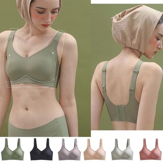 【涼感無鋼圈內衣】M-3XL Japan SUJI jelly Bra 無縫文胸 加大碼 女士內衣 夏季 墊 無鋼圈內衣