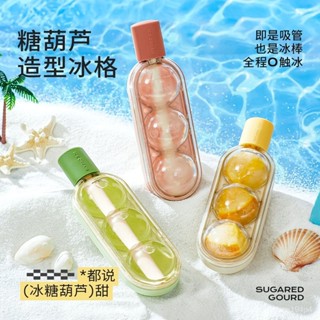 🔥臺灣嚴選🔥糖葫蘆冰球雪糕模具 輔食冷凍冰格家用冰箱冰塊冰棒冰淇淋吸管 冰格🔥熱賣精品🔥