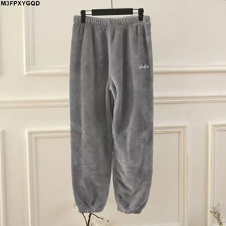 【優質】毛絨 睡褲 居家睡褲珊瑚仙女居家加厚秋冬季冬季保暖法蘭絨底褲睡褲女士新款寬鬆懶人