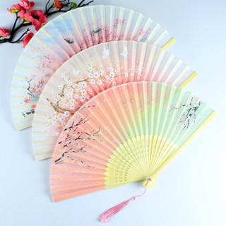 💖 爆款💖 精品古風古典漢服復古跳舞蹈扇兒童日式折疊風女式流蘇隨身扇子州達貿扇子 手搖扇 雙麵扇 摺扇 隨身扇