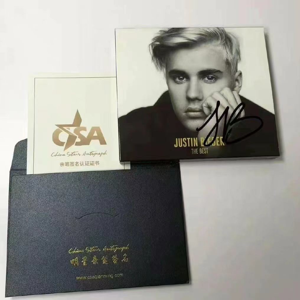 💕💕賈斯丁比伯Justin Bieber親筆簽名專輯The Best實體CD官方正品