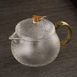 💕錘紋三件式泡茶壺玻璃茶壺 茶壺 泡茶壺 茶具 泡茶杯 耐熱錘紋泡茶壺 玻璃壺耐熱壺 花茶壺 煮茶壺