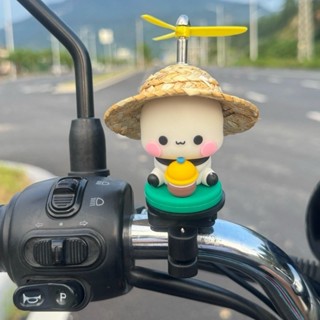 3.29[💫桃園出貨💫]一二布布創意手辦頭盔竹蜻蜓汽車載擺件電動車摩托車電瓶車裝飾品