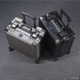 「梵客精品」箱包專營 【3865人收藏】鋁框旅行箱男女18寸登機拉桿行李箱時尚20小型號輕便迷你密碼箱子