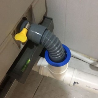 洗衣機排水管短洗手盆下水延長管洗臉盆洗菜盆通用加長軟管 zhaoyijun911021