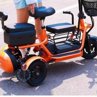 熱賣-電動三輪車家用小型接送孩子女士親子老年人折疊輕便電瓶車