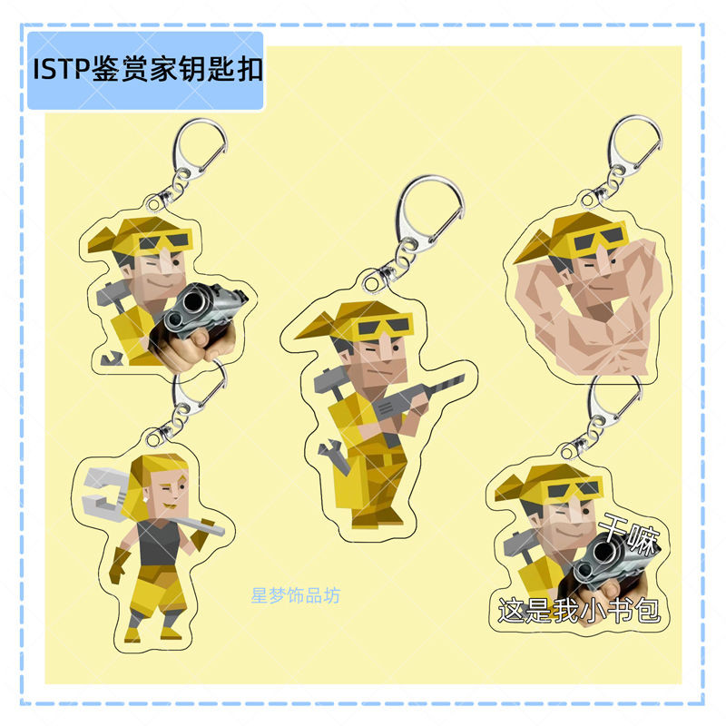 ✨全網最低價☜桃園出貨✨ISTP鑒賞家鑰匙扣mbti16型人格掛件可愛亞克力書包立牌禮物送朋友