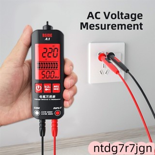 迷你三用電表自動識別萬用表 量測直交流電壓電阻通斷非接觸檢測頻率檢測火線零線檢查