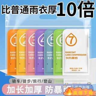 🌟新品推薦💖時尚感莫蘭迪七色 成人一次性輕便雨衣 卡片雨衣 加厚壓縮雨衣 拋棄式雨衣PXXP