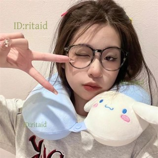送毛毯 抱枕 枕頭 午睡枕 可愛枕頭 娃娃 U型枕 卡通枕頭 互換禮物 Cinnamoroll玉桂狗記憶棉U型枕可愛卡通