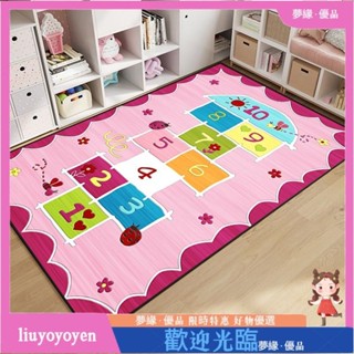 80x120cm水晶絨兒童房地毯 用客廳教育早教學習遊戲爬行墊寶寶爬行幼兒園地墊k15160926