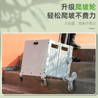 小推車家用多功能推車戶外露營帶拉桿折疊小拉車購物車