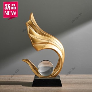 💖爆款💖創意風生水起抽象藝術擺件玄關客廳現代輕奢電視櫃酒櫃家居裝飾品客廳 裝飾擺設 桌面 擺飾 佈置 擺件 家居家飾