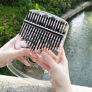 【臺灣出貨】水晶透明卡林巴拇指琴21卡琳巴卡靈巴琴初學者17音卡巴林手指鋼琴 老少適閤 新款拇指琴