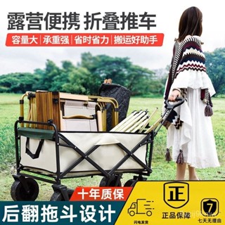 🔥臺灣精品上市🔥 折疊推車 寵物推車 拉桿車 買菜車 露營 戶外露營推車 擺攤推車 野餐營地車 野營超大越野小拉車