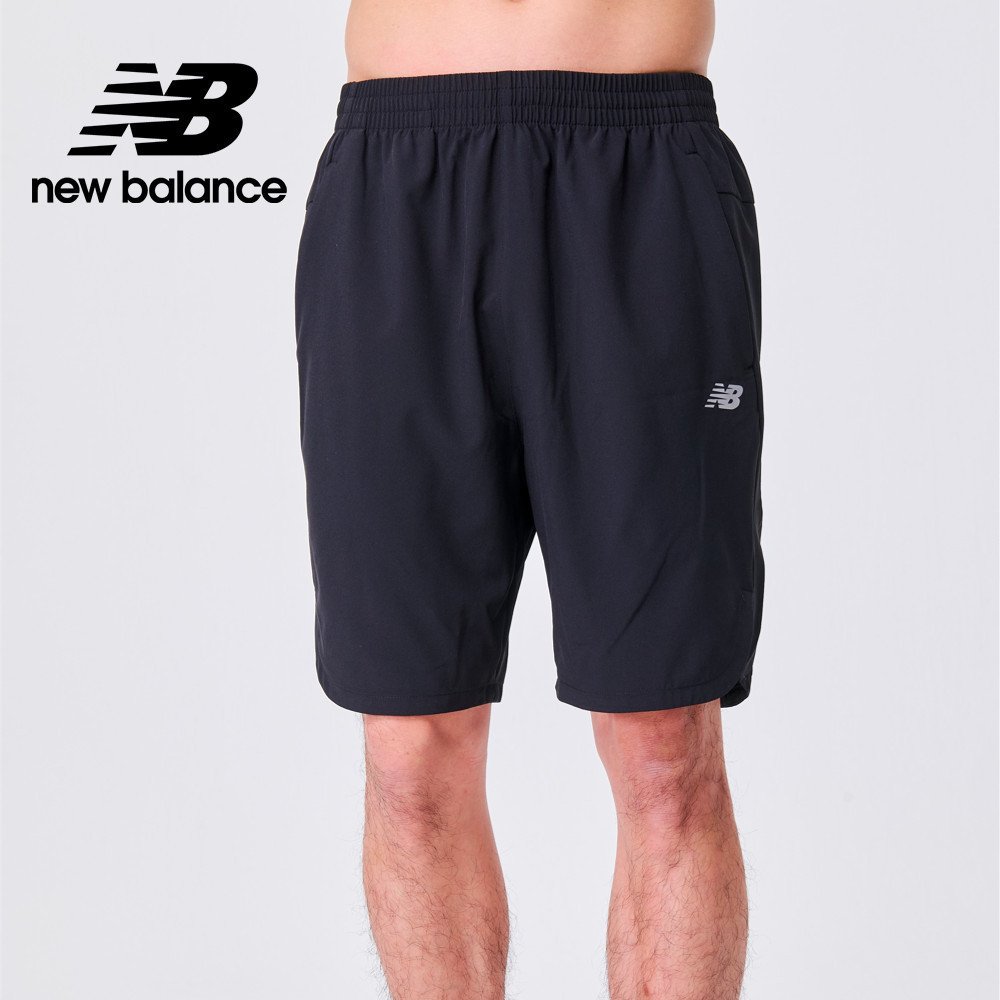 【New Balance】 NB MIT腰鬆緊拉鍊口袋7吋Q短褲_男性_黑色_5872320189