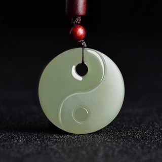 💎金福源珠寶💎天然阿富汗吊墜玉青玉白玉八卦掛件男女太極玉佩禮盒裝珠寶 銀飾 玉石 瑪瑙 手鐲 吊墜