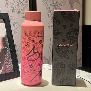 【喜柿大賣場】blackpink聯名塗鴉保溫杯不銹鋼個性通用潮流591ml星巴克保溫杯