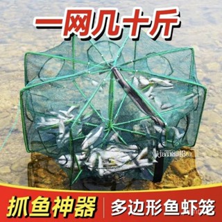 💙Hauwelk 優選💙 捕魚網蝦籠捕蝦網漁網籠捕魚籠泥鰍黃鱔籠扇型龍蝦網/撈網/捕魚籠/漁網/折疊蝦網/自動蝦網
