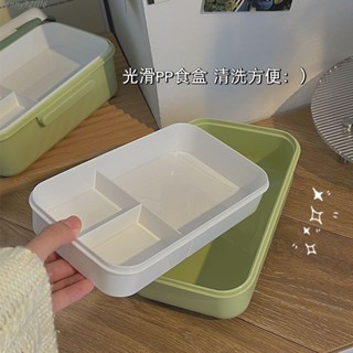 🚚優選🚚 【瑞財】ins風拼圖便攜飯盒可微波上班族學生便當盒分隔型餐盒塑膠保鮮盒