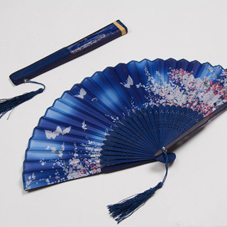 【限時特惠】遊戲裝扮 角色扮演 日式和風櫻花蝴蝶扇子巴衛汪東城同款摺扇和服COS扇包郵
