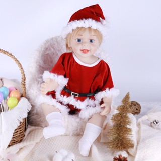 MIQI 新品 55cm 模擬嬰兒 軟膠 娃娃 笑臉 重生 娃娃 大號 重生娃娃 衣服