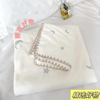 珊瑚絨浴巾毛巾親膚柔感吸水加強包巾ns星星月亮4.19