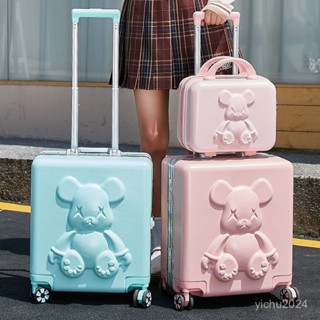 「梵客精品」【輕韌抗壓】迷你行李箱18寸密碼旅行箱潮男女兒童登機箱萬嚮輪拉桿箱小號皮箱 出行旅途收納包 旅行收納包