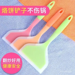 矽膠平煎鏟 玉子燒鏟 矽膠鍋鏟 不粘鍋鏟 玉子燒矽膠剷子攤餅水煎包廚房防燙耐高溫不粘鍋專用剷厚蛋燒剷子