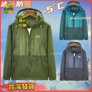 【Zone優選 限時下殺】【M-4XL】春夏季防曬衣男 防曬外套 韓版 薄款透氣夾克 透氣防紫外線大尺碼 冰絲外套 連帽