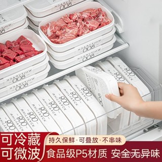 【店家推薦】日本進口冰箱收納盒凍肉保鮮盒一週備菜盒子食品級專用冷凍分裝盒 YJSK