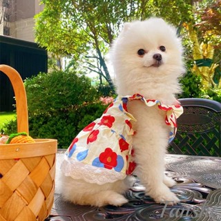 狗狗衣服🐕狗狗碎花裙子衣服 夏天薄款 可愛公主風 比熊 泰迪 茶杯犬小狗寵物衣服 狗衣服 貓衣服 寵物服飾 貓咪衣服