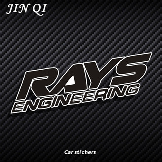 【雯雯貼紙】RAYS TE37輪轂改裝汽車貼紙後車窗玻璃後檔改裝裝飾防曬防刮防水貼紙