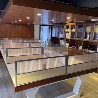 臺灣出貨 辦公桌隔闆 壓克力隔闆 l型擋闆 桌麵屏風 定製辦公桌桌麵屏風擋闆工位考試專用隔斷擋闆鋁閤金玻璃圍闆