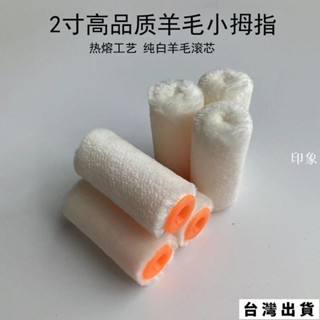 臺灣出貨 🔥🔥2寸滾筒刷熱熔小拇指滾芯長毛棉綫短羊毛油漆塗料修補塗裝工具foof