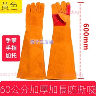 防咬手套牛皮加厚加款長寵物防撕咬神器訓犬狗小鼠貓抓倉鼠蛇洗澡