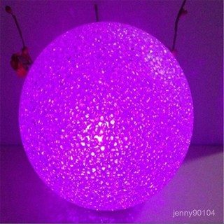 ✨臺灣出貨✨2023春季新款 創意LED七彩變色水晶球小夜燈 顆粒米粒球圓球燈 ZKMZ