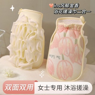 刷背神器 洗背刷 洗澡神器 去角質加密沐浴長柄刷 身體清潔刷 搓澡神器洗澡不求人 加長把手 好握好用搓澡巾浴花二