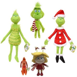 【限時殺價✨】熱轉印聖誕怪傑grinch毛絨玩具綠毛怪格林奇兒童卡通公仔玩偶