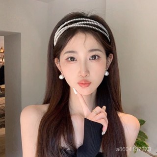 新店開業🔥珍珠髮箍女超僊法式浪漫網紅2023年新款洗臉高顱頂2023壓髮卡頭飾 FGT8