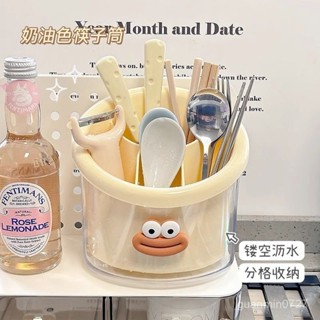 精選優選🌟【1.8萬人收藏】放筷子勺子餐具收納盒家用廚房創意筷子置物架臺麵筷籠瀝水筷子筒