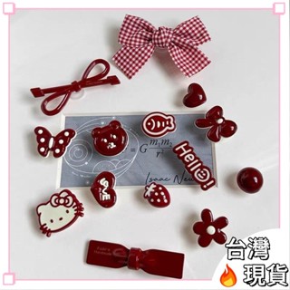臺灣出貨🌷【多彩裝飾】ins安哥拉紅貓咪蝴蝶結洞洞鞋釦可拆卸可愛情侶裝飾diy鞋面裝飾洞洞鞋釦 洞洞鞋裝飾KGG