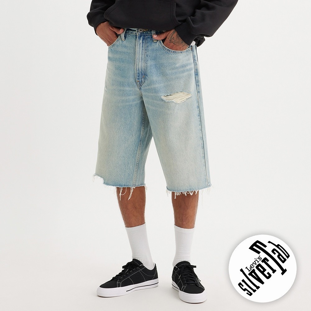 Levi's® SILVERTAB™銀標系列 BAGGY寬鬆牛仔短褲 男款 A7491-0001 熱賣單品