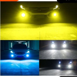 【精選】 1個汽車大燈 H4 LED H11 LED 燈泡光束套件 12V 80W 大功率汽車霧燈 12000K 汽車霧
