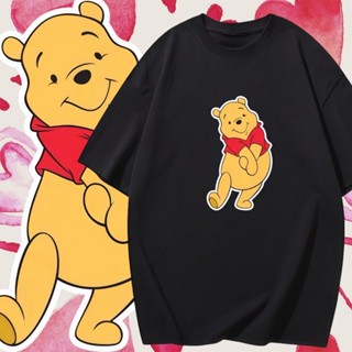 『多多莉』S-3XL大尺碼 小熊維尼短袖T恤女 oversize衣服女裝上衣大碼棉tee
