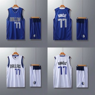 🚀運動精品🚀達拉斯獨行俠77號東契奇球衣短褲套裝 Dallas Mavericks Doncic Jersey fo