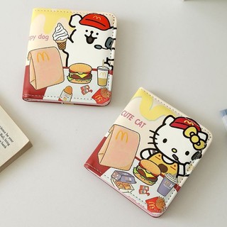 卡通零錢包 可愛錢包✨M記可愛卡包二折錢包Hello Kitty零錢包女生創意卡通簡約便捷輕奢 迷你錢包